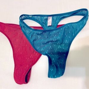 Lot of 3 VS Signature Thong Panties NWOT